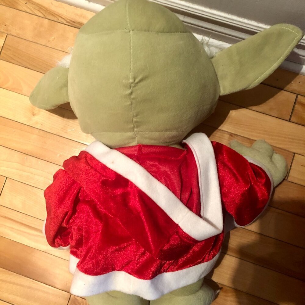 JUMBO 21" Santa Yoda Plush Star Wars Holiday Christmas Decor Door Greeter - Picture 4 of 4